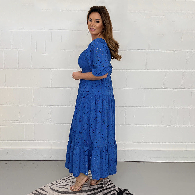 Selma™| Lässiges besticktes Kleid