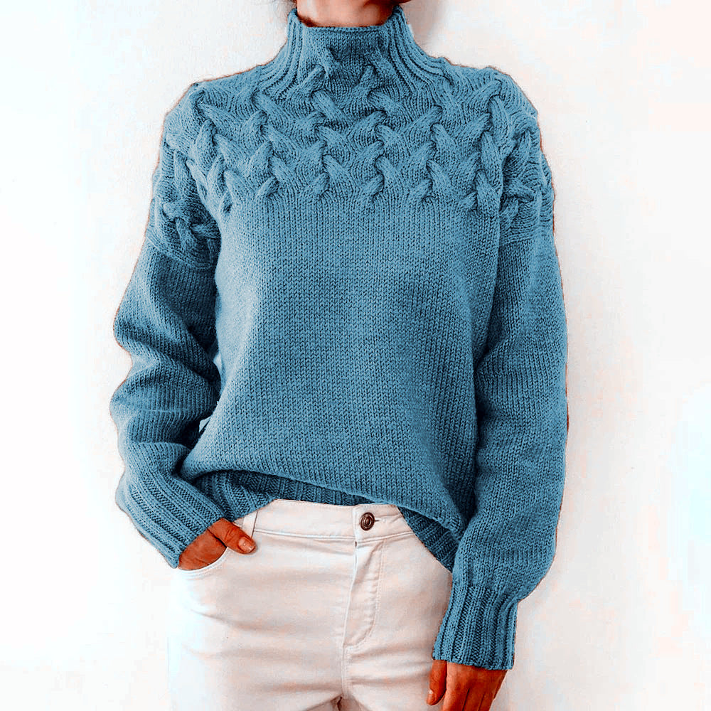 Eveline Pullover™ | Pullover mit hohem Kragen