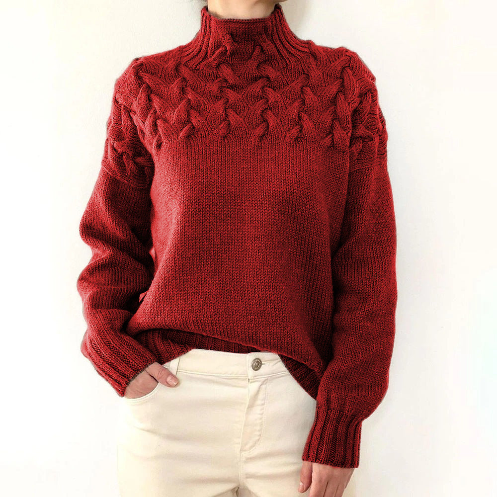 Eveline Pullover™ | Pullover mit hohem Kragen