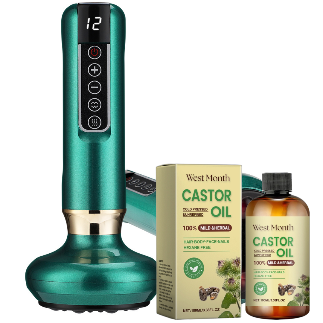 1x Cellyo™Cellulite-Massagegerät |Rizinusöl